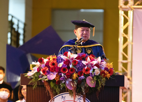 Chairman Douglas Hsu expects YZU students to reposition themselves