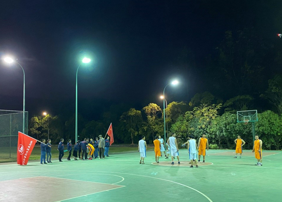 Basketball match of Hubei Yadong Cement 