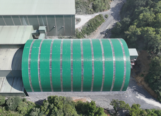 江西亞東骨材倉棚擴容工程竣工 倉儲能力躍升